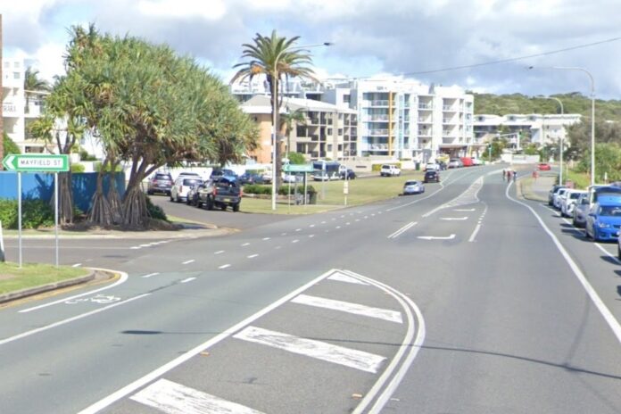 The T-junction of Alexandra Parade and Mayfield Street. Picture: Google Street View.