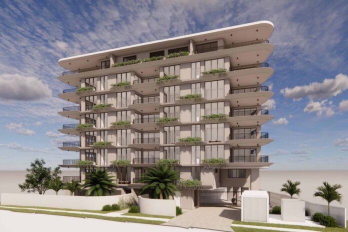 A render of the block of units. Picture: Akam Constructions and Mayhill.
