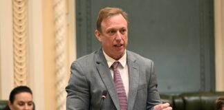Steven Miles at Queensland Parliament this week.
