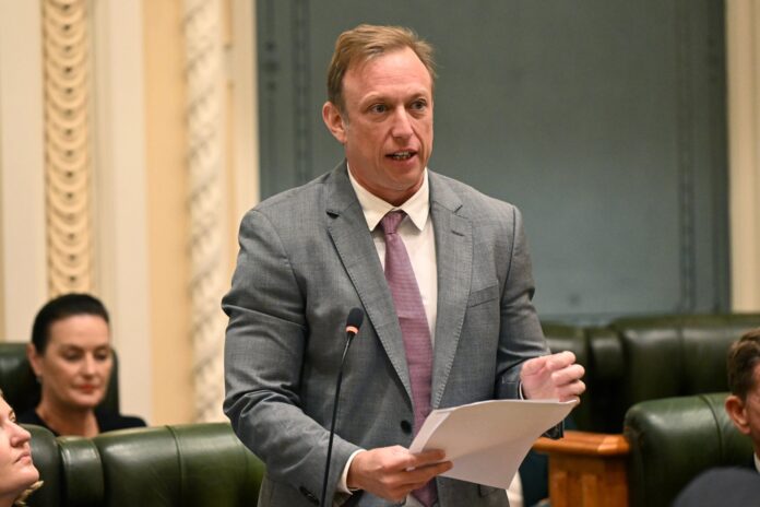 Steven Miles at Queensland Parliament this week.