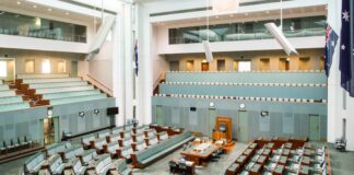 The House of Representatives in Canberra