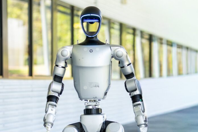 A Unitree G1 robot