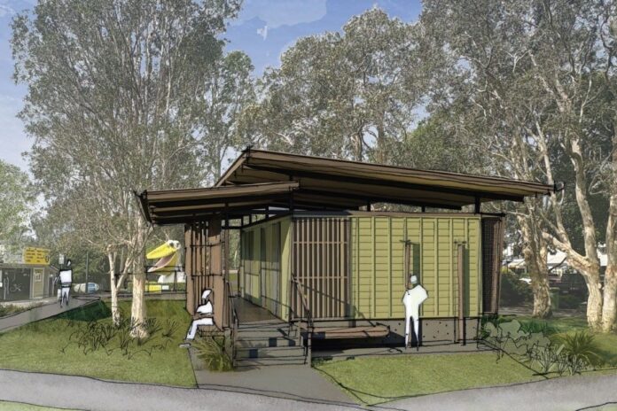 Conceptual sketch of new inclusive public amenities. Picture: Supplied.