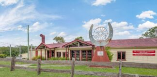 The museum at Glasshouse Mountains Caravan and Camping Park.