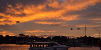 Nick Collins took this sunset photo at Mooloolah River