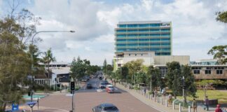 An artist's impression of the First Avenue Maroochydore Upgrade.