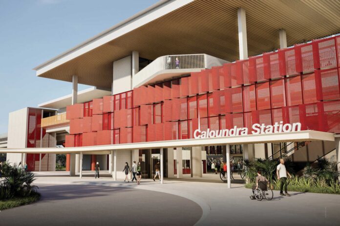 An artist's impression of Caloundra Station.