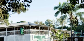 The exterior of The Imperial Hotel Eumundi.