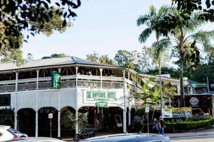 The exterior of The Imperial Hotel Eumundi.