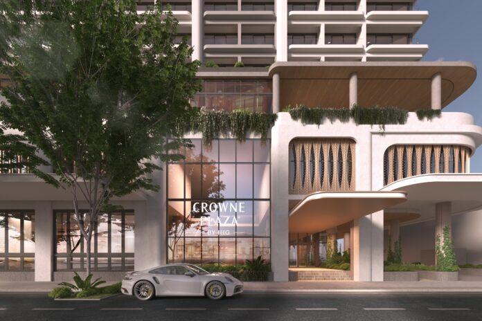 A render of the Crowne Plaza, an approved luxury hotel in the heart of Maroochydore.