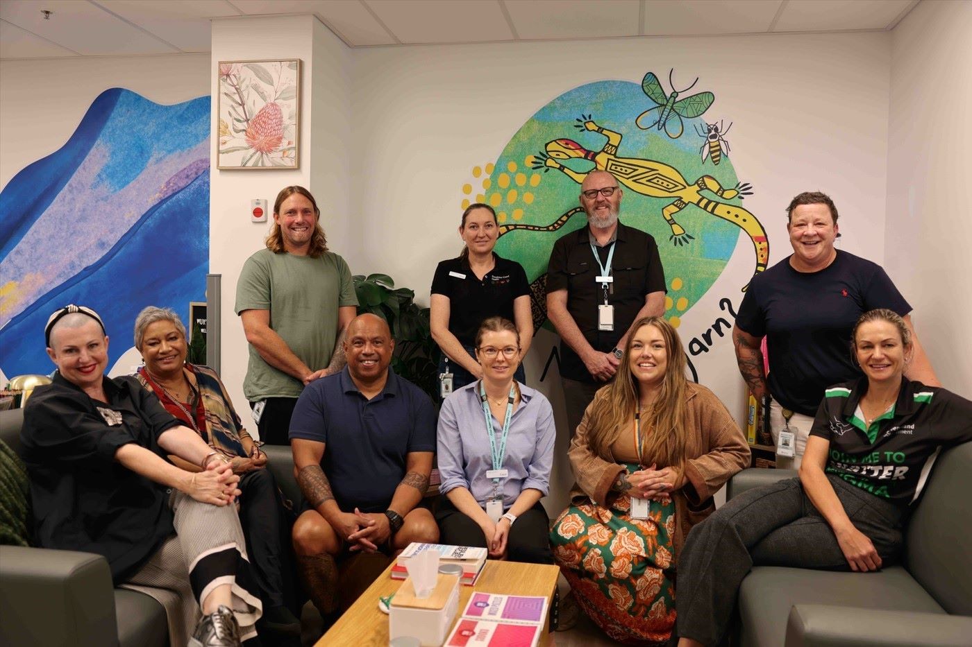 Nambour General Hospital's crisis support space team in the new hub.