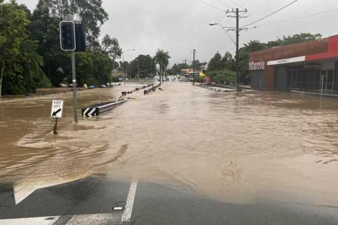 Ex-TC Alfred caused widespread flooding in 2025. Picture: Steele Taylor.
