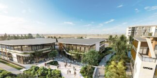 An impression of the retail area within the Gateway Precinct.