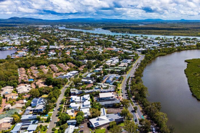 Noosa from the air.
