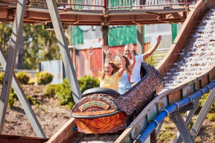 A ride at Aussie World, Palmview.