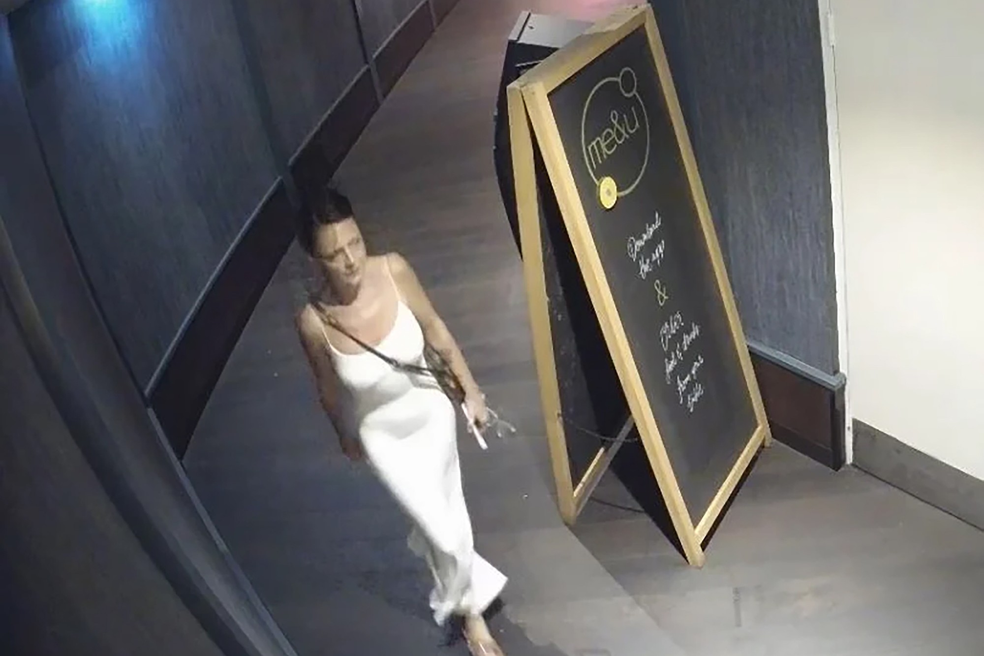 CCTV of Crystal Beale at a restaurant in Sunnybank.