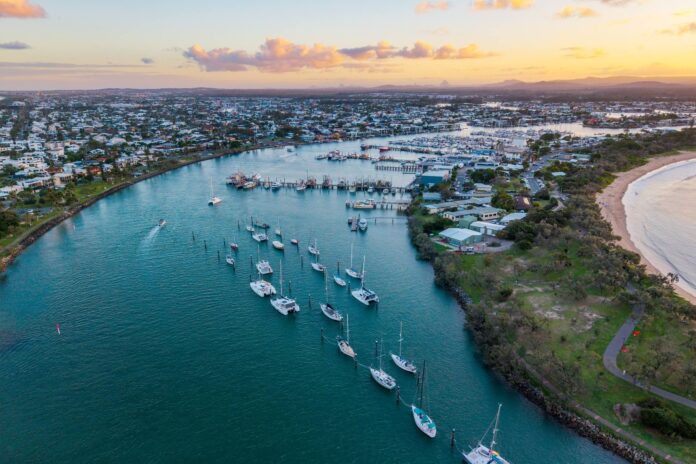 The Mooloolah River and harbour.