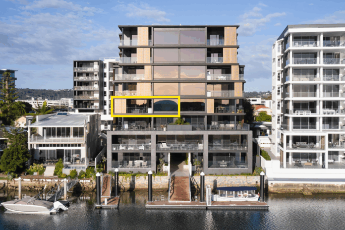 The apartment at 1302/100 Duporth Avenue sits within an exclusive 15-residence waterfront development. Picture: Ray White Maroochydore