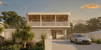 An artist's impression of how the development will look from the street.