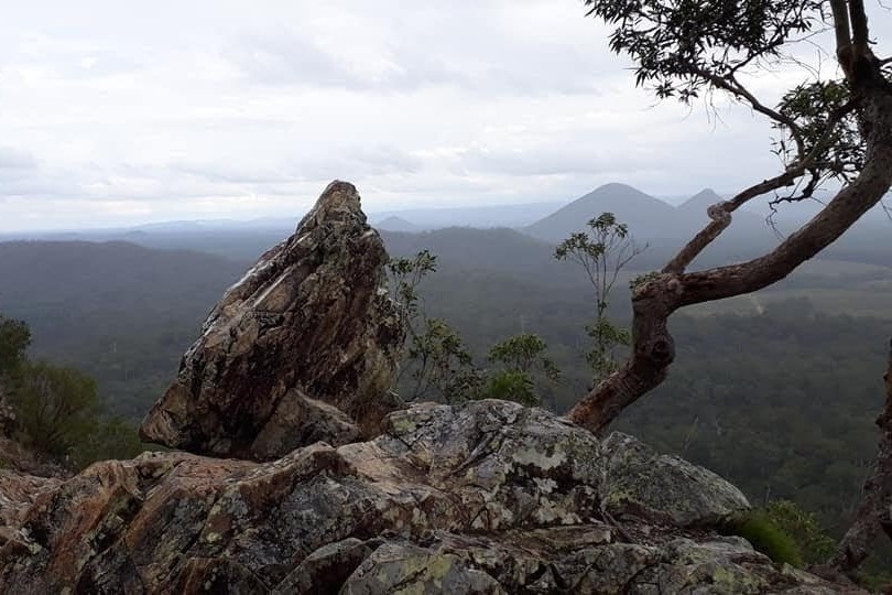 Laurel Selby view from Mt Tibrogargan