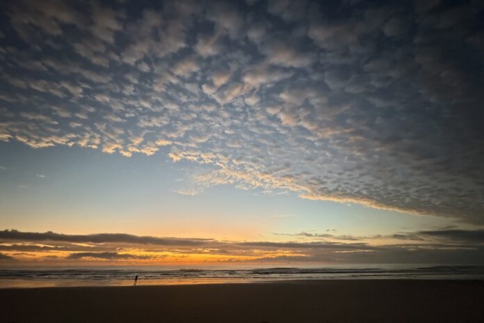 Before dawn at Coolum Beach. Photographer Prue Henschke