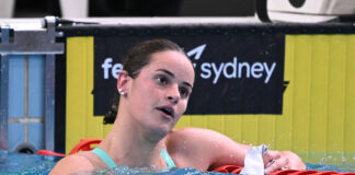 Kaylee McKeown at the Australian Swimming Trials in Sydney in June.
