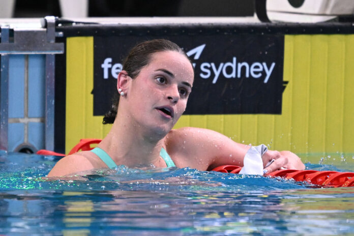 Kaylee McKeown at the Australian Swimming Trials in Sydney in June.