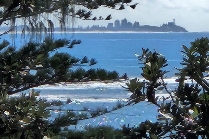 Looking north from Caloundra headland, past Moffatt headland to Point Cartwright headland. Photographer Greg Layton.