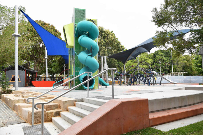 The playground at Quota Memorial Park, Nambour. Picture: Patrick Woods, Sunshine Coast Council.