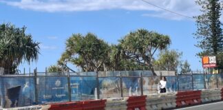 Coastal path upgrade works continue at Alexandra Headland, with completion pushed to September. Picture: Facebook/ Paul Grieve