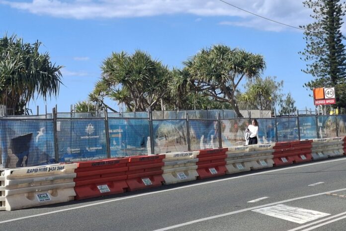 Coastal path upgrade works continue at Alexandra Headland, with completion pushed to September. Picture: Facebook/ Paul Grieve