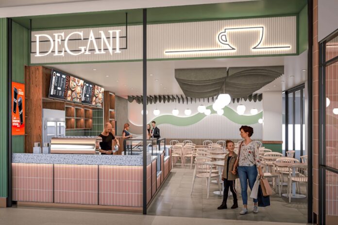An artist's impression of the new Degani cafe will look. Picture: Wiin & Benson John.