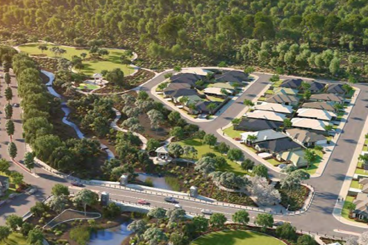 An artist's impression of how Precinct 1 at Wises Farm will look. Picture: QM Properties.