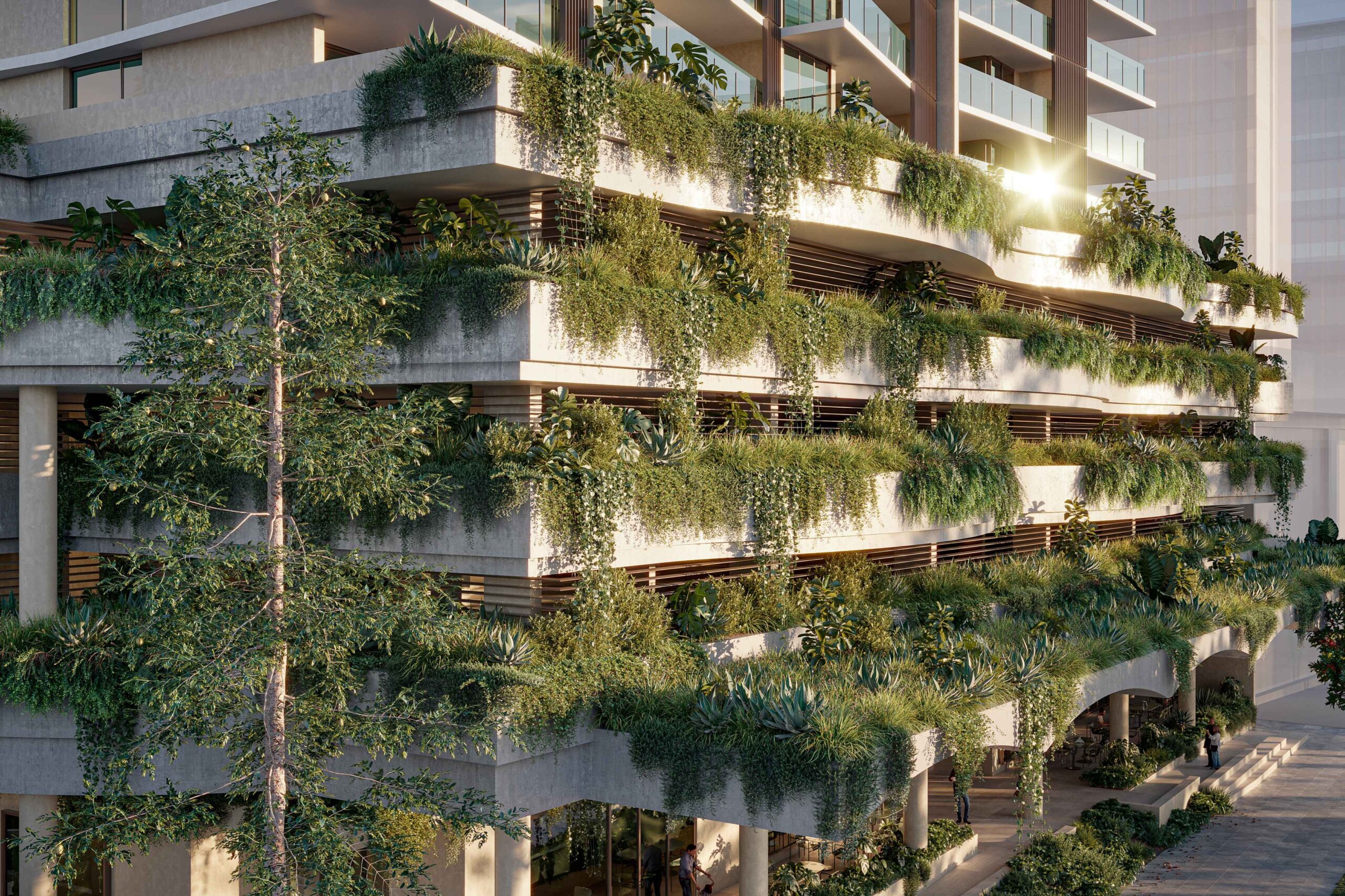 Artist's impression of Rivienne 18-storey apartment building.