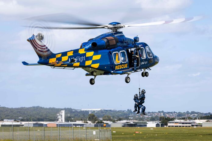 LifeFlight doctors take part in winching training