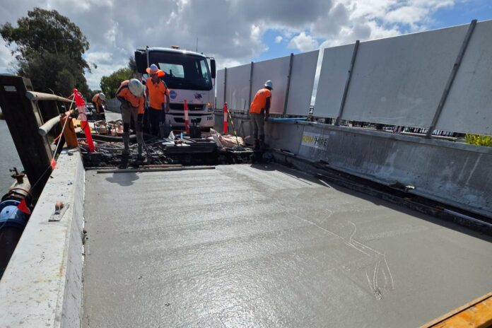 Cement pour Doonella Bridge
