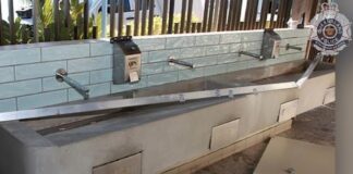 There was damage to two toilet blocks.