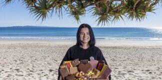 Neza Mikec, manager of the soon-to-open Noosa Chocolate Factory store on Hastings Street. Picture: Emma Sheldrake.