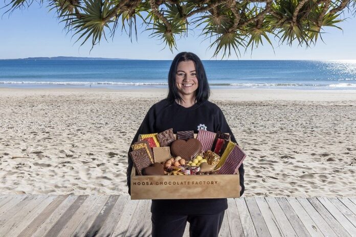 Neza Mikec, manager of the soon-to-open Noosa Chocolate Factory store on Hastings Street. Picture: Emma Sheldrake.