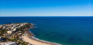 Looking out to sea from Caloundra.