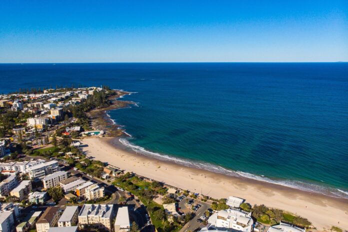 Looking out to sea from Caloundra.