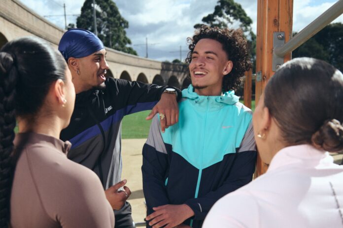 Models wearing JD Sports clothing.