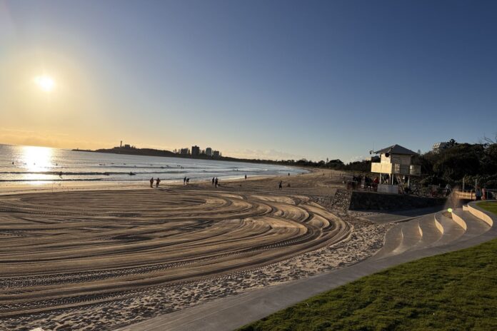 Sunrise views from the seawall. Picture: Sunshine Coast Council.