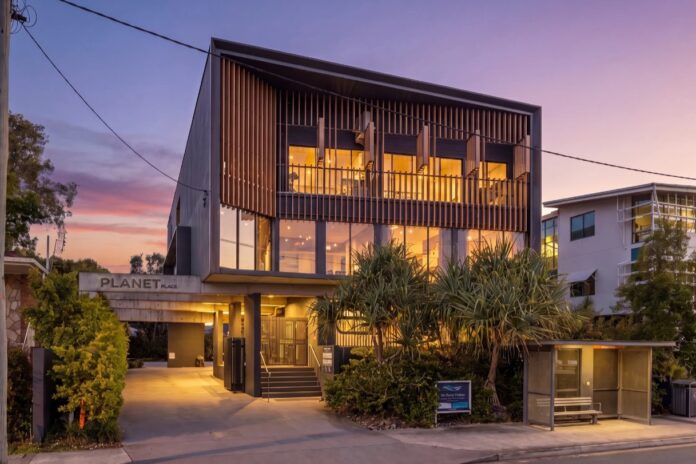The front of No.235 Bradman Avenue at Maroochydore.