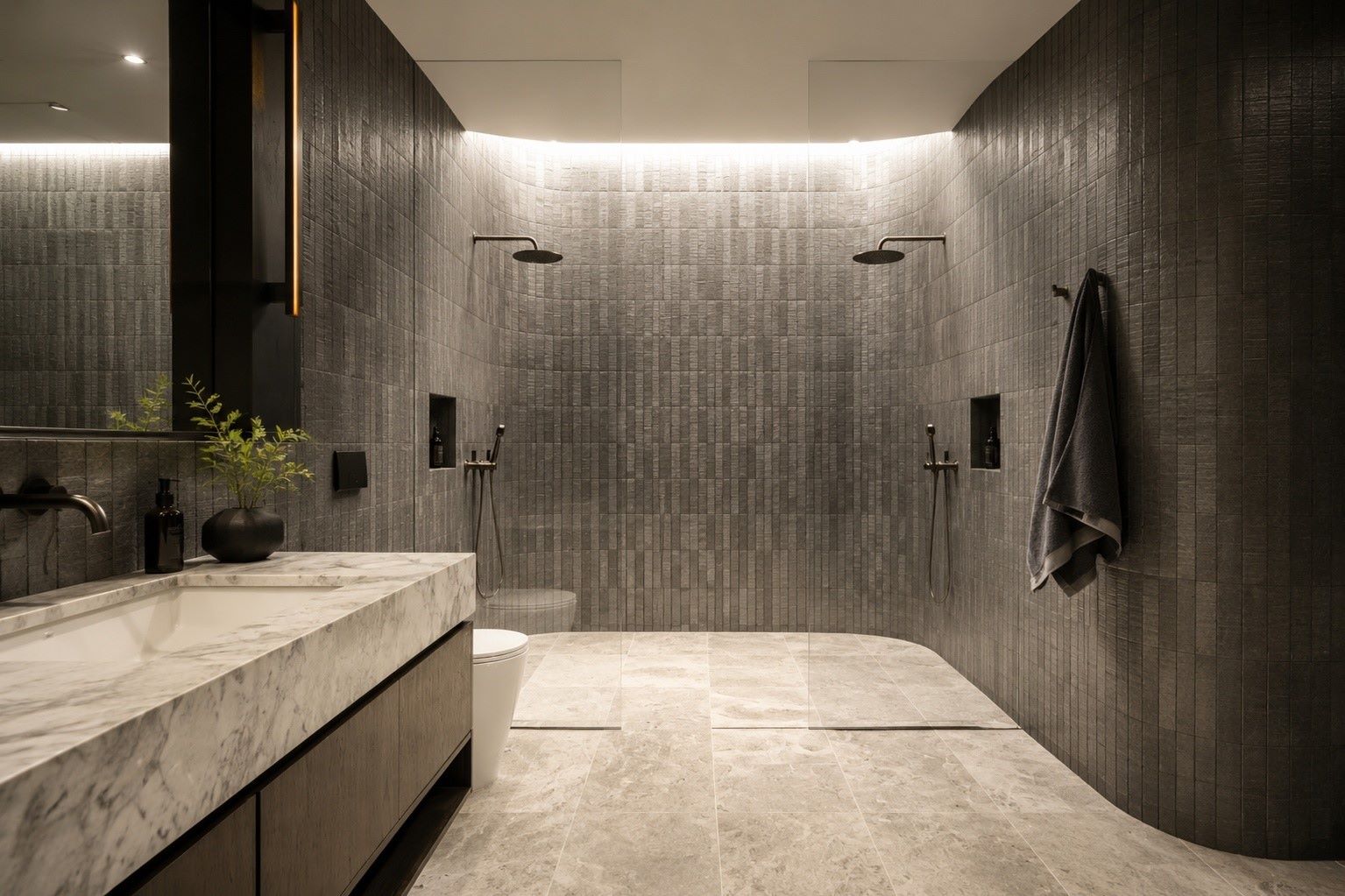 The ensuite a significant 2025 Queensland (Sunshine Coast) Master Builders award.