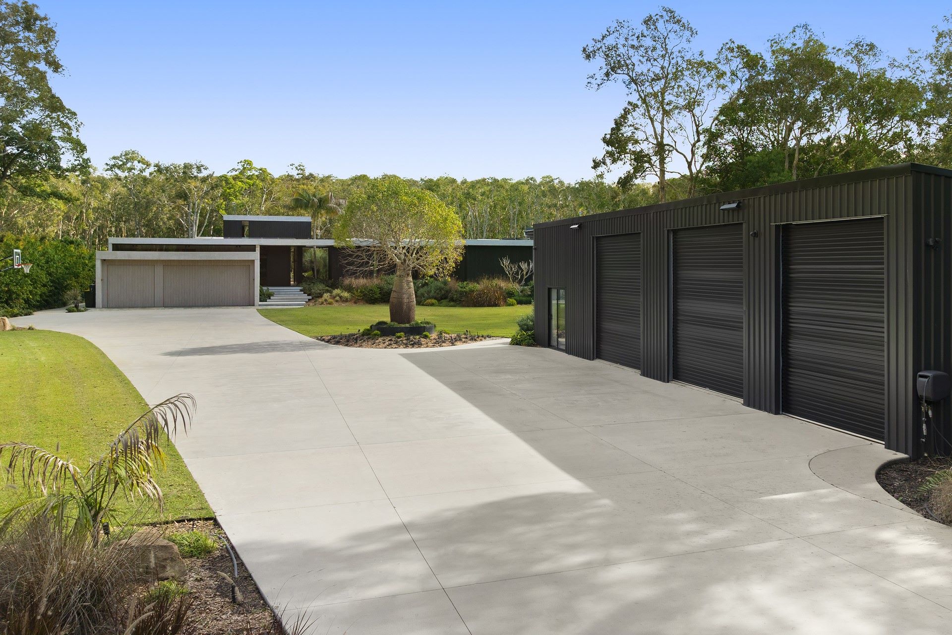 The six-bay shed can house boats, caravans, motorhomes and other large vehicles.