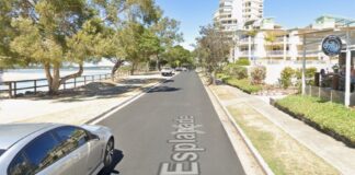 Golden Beach Esplanade near Nelson St. Picture: Google Maps