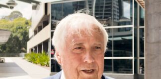 Clive Palmer spoke to media after representing himself in court on Monday.