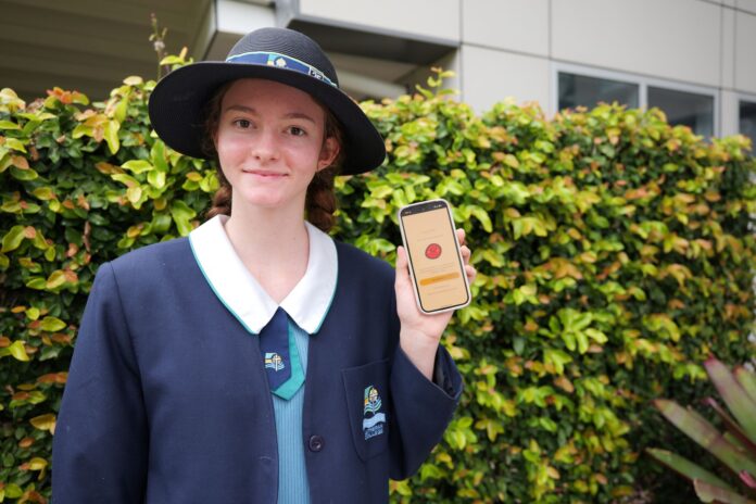 Pacific Lutheran College student Eva Barker