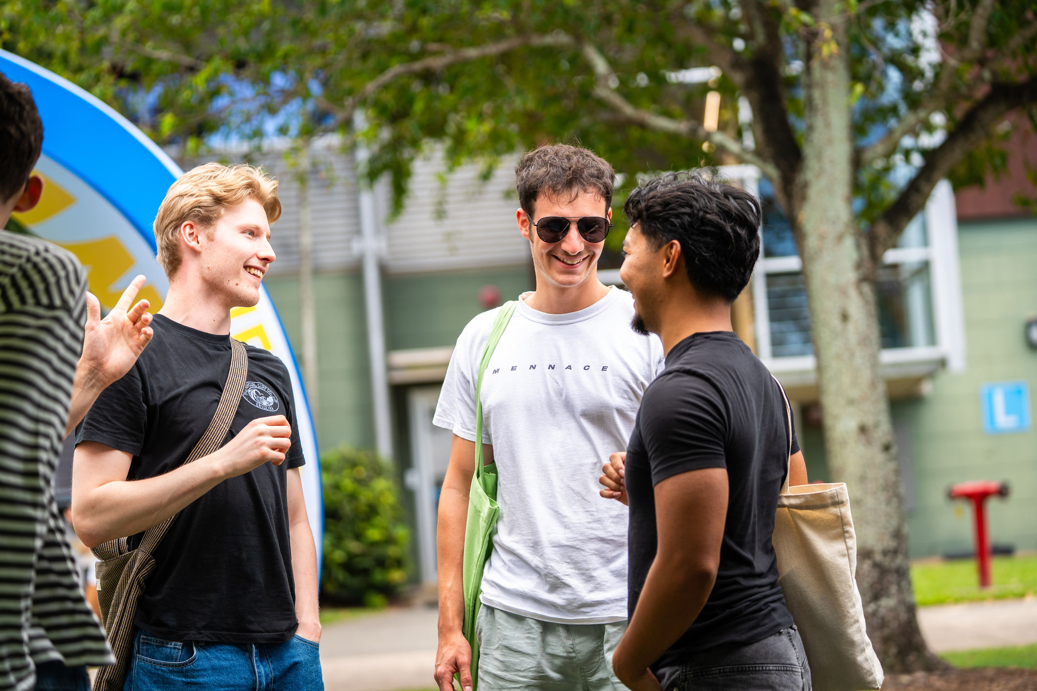 Students at UniSC's Sippy Downs campus during Orientation Week.